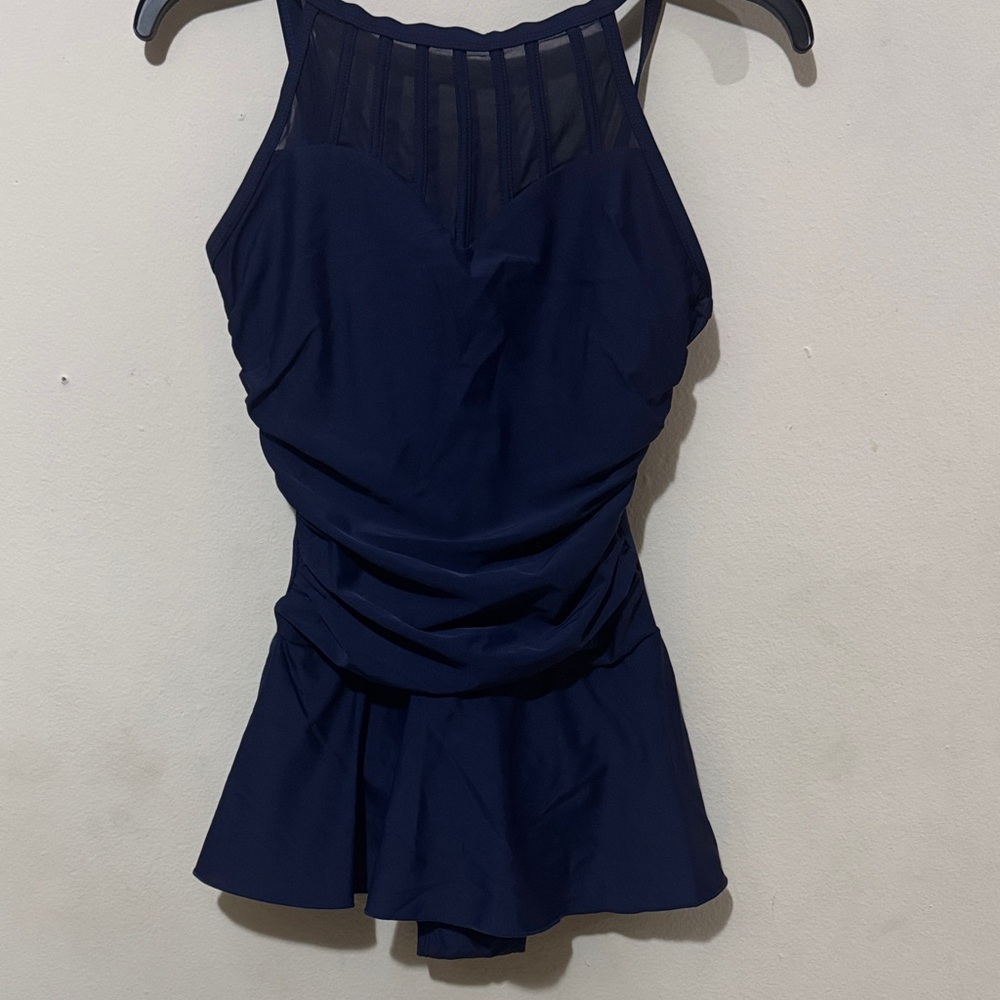Alisha Levine Navy One Piece Swimsuit
